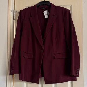 Lane Bryant Dark Burgundy Blazer